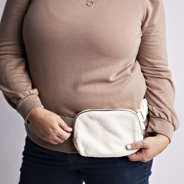 City Girl Fleece Cross Body Bag