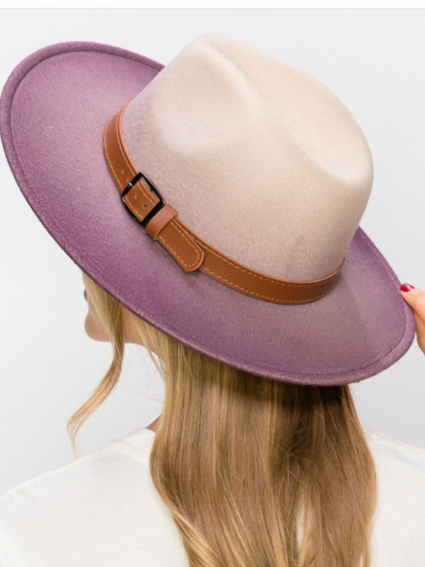 JESSIE WIDE BRIM DANDY FEDORA TIE DYE PANAMA HAT