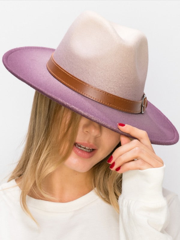 JESSIE WIDE BRIM DANDY FEDORA TIE DYE PANAMA HAT
