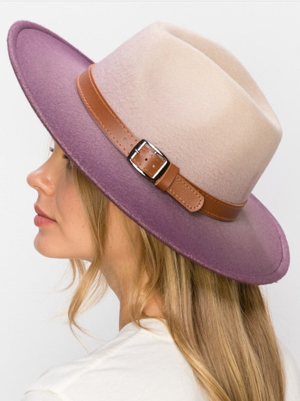 JESSIE WIDE BRIM DANDY FEDORA TIE DYE PANAMA HAT