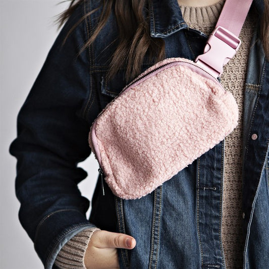 City Girl Fleece Cross Body Bag
