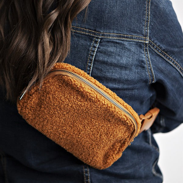 City Girl Fleece Cross Body Bag