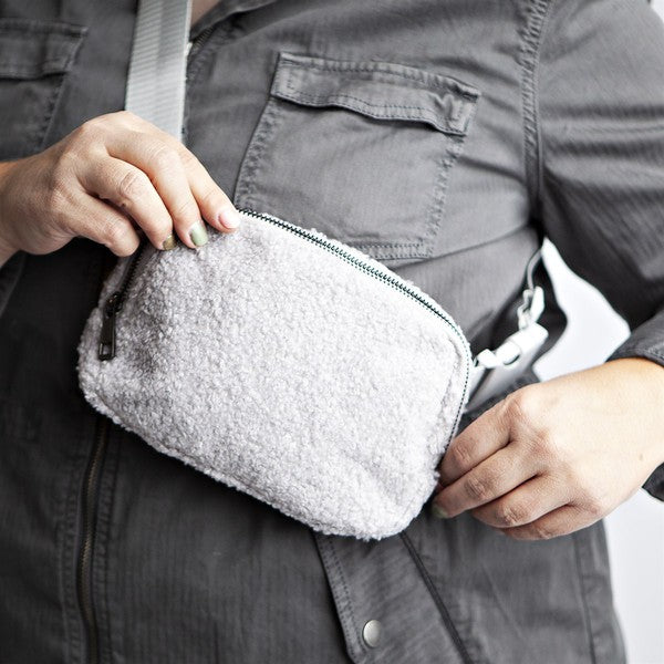 City Girl Fleece Cross Body Bag